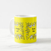 Tasse GELB KATZEN (Vorderseite Links)