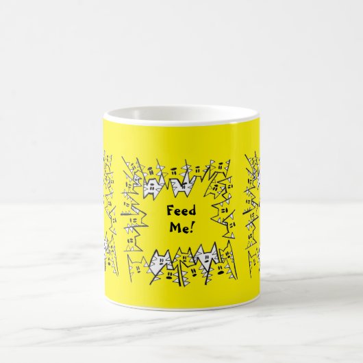 Tasse GELB KATZEN (Mittel)