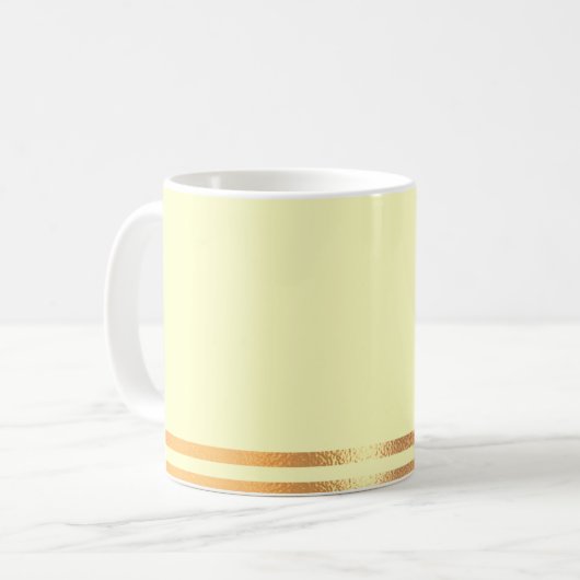 Tasse Gelb und Gold (Vorderseite Links)