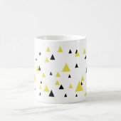 Tasse Gelb und Schwarz Geometrisch (Mittel)