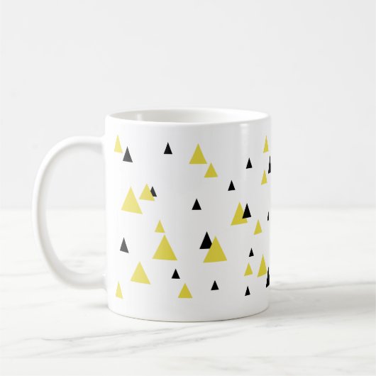 Tasse Gelb und Schwarz Geometrisch (Links)