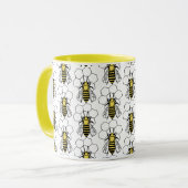 Tasse - Gelbe und Schwarze Bienen (Vorderseite Links)