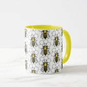 Tasse - Gelbe und Schwarze Bienen (VorderseiteRechts)