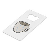 Tasse Geldbeutel Flaschenöffner (Rückseite Schrägansicht)