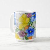 Tasse gemalte Wildblumen (Vorderseite Links)