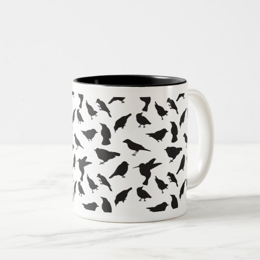 Tasse gemusterter Vögel (VorderseiteRechts)