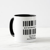 Tasse "Generation Z BAR CODE" (Vorderseite Links)