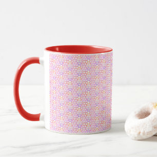 Tasse geometrischer Hot Colors