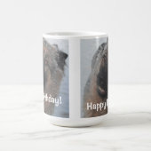 Tasse German Shepherd lächelt glücklich Geburtstag (Mittel)