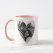 Tasse-Geschenk für rosa Herzen - Benutzerdefiniert Tasse (Links)