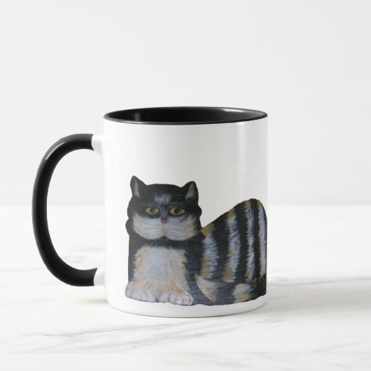 Tasse - gestreifte Feline (Links)