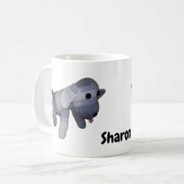 Tasse - gestreifte Hundoll mit Name