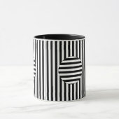 Tasse - gestreifte optische Täuschung (Zentrum)
