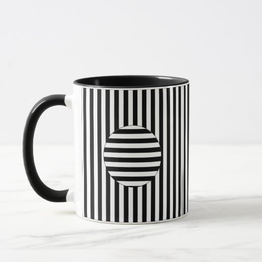 Tasse - gestreifte optische Täuschung (Links)