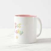 Tasse Get lucky mit Stern (VorderseiteRechts)