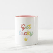 Tasse Get lucky mit Stern (Mittel)