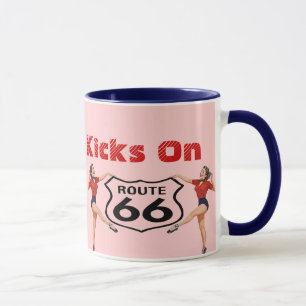 Tasse Get Your Kicks On Route 66 Roadtrip Nostalgi