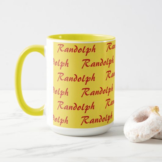 Tasse - getippter Name in Skript (Mit Donut)