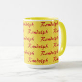 Tasse - getippter Name in Skript (VorderseiteRechts)