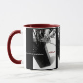 Tasse, Getränk - Touch des Rotes in Schwarzweiss Tasse (Links)