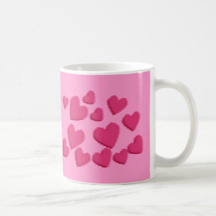 Tasse - gewellte Herzen