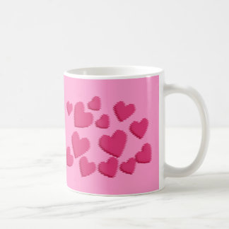 Tasse - gewellte Herzen