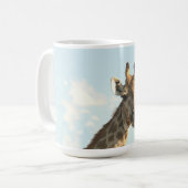 Tasse, Giraffe, "Ich bin bereit für mein Nah-Up" Kaffeetasse (Vorderseite Links)