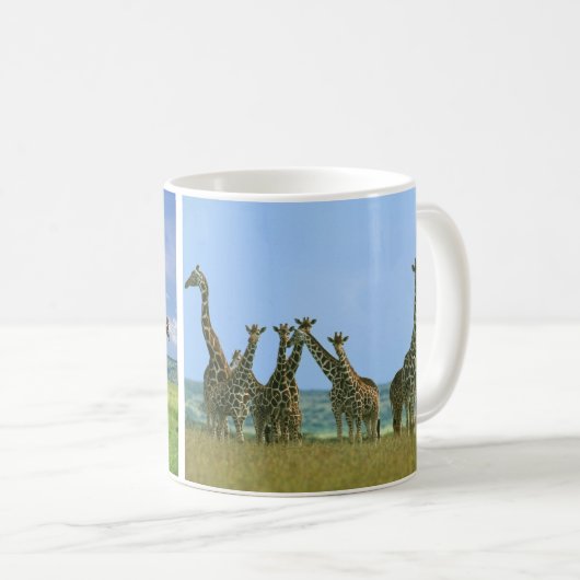Tasse Giraffen Herde (VorderseiteRechts)