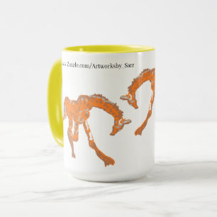 Tasse: Giraffen kämpfen Tasse