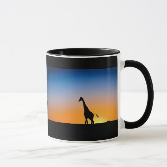 Tasse Giraffen Sonnenuntergang