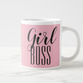 Tasse Girl Boss Personalisierter Name Herz Rosa (Rechts)