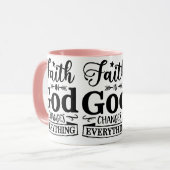 Tasse | Glaube an die Tasse Gottes | (Vorderseite Links)