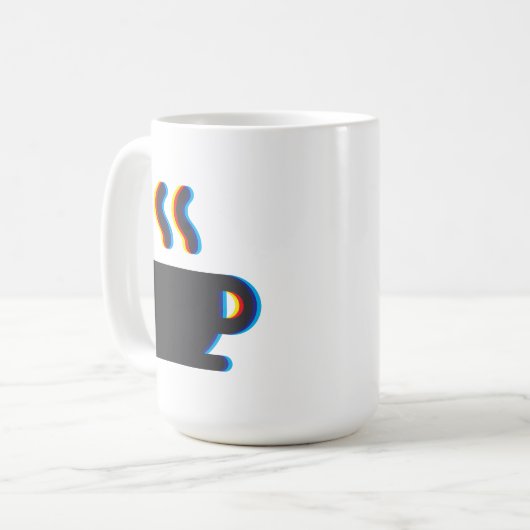 Tasse Glitch (Vorderseite Links)