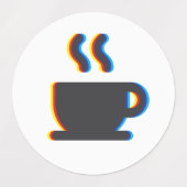 Tasse Glitch Etiketten (Design 2)
