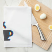 Tasse Glitch Geschirrtuch (Viertel Falte)