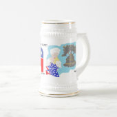Tasse: GLÜCKLICH, 4. JULI Bierglas (VorderseiteRechts)
