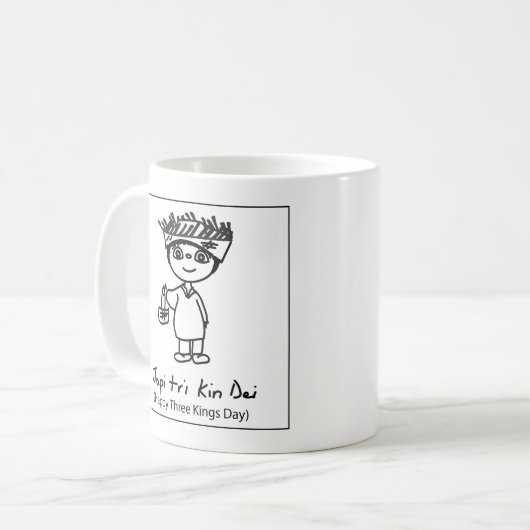 Tasse, glückliche drei Könige Day Kaffeetasse (Vorderseite Links)