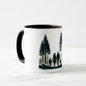 Tasse - glückliche Familie in Muir Woods (Vorderseite Links)