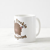 Tasse "glücklichen Freakin Erntedanks" - (VorderseiteRechts)