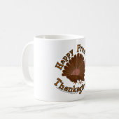 Tasse "glücklichen Freakin Erntedanks" - (Vorderseite Links)