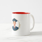 Tasse - Glücklicher Absolvent (VorderseiteRechts)