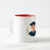 Tasse - Glücklicher Absolvent (Vorderseite Links)