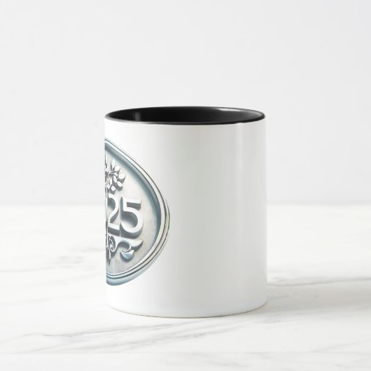 Tasse Glückstaler 2025 - Glück, Liebe, Gesundheit (Zentrum)