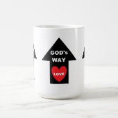 Tasse Gods Way Liebe Arrow Heart (Mittel)
