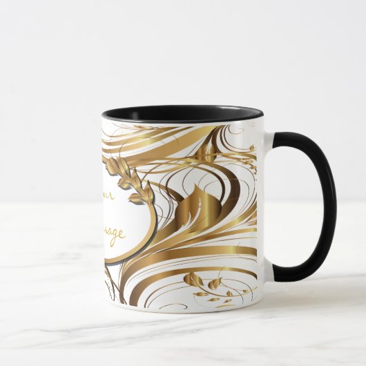 Tasse Gold 1 Muster (Rechts)