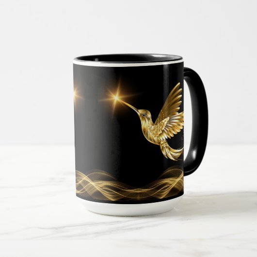 Tasse Gold Hummingbird (VorderseiteRechts)