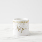Tasse Gold Peitite Stars Hope Espresso (Vorderseite)