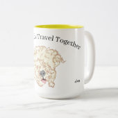 Tasse: Goldendoodle Zweifarbige Tasse (VorderseiteRechts)
