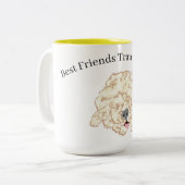 Tasse: Goldendoodle Zweifarbige Tasse (Vorderseite Links)