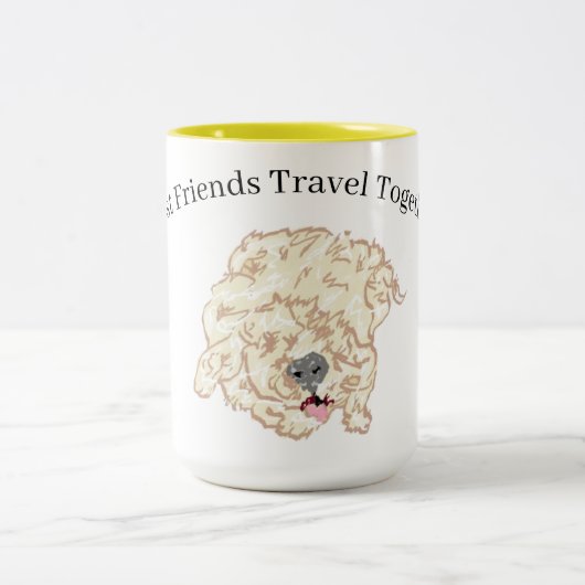 Tasse: Goldendoodle Zweifarbige Tasse (Mittel)